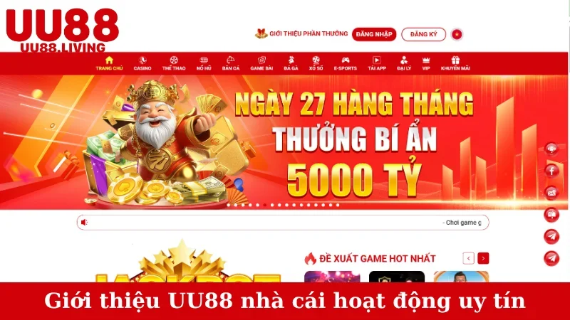 Giới thiệu UU88 nhà cái hoạt động uy tín