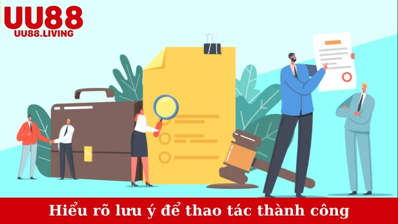 Hiểu rõ lưu ý để thao tác thành công