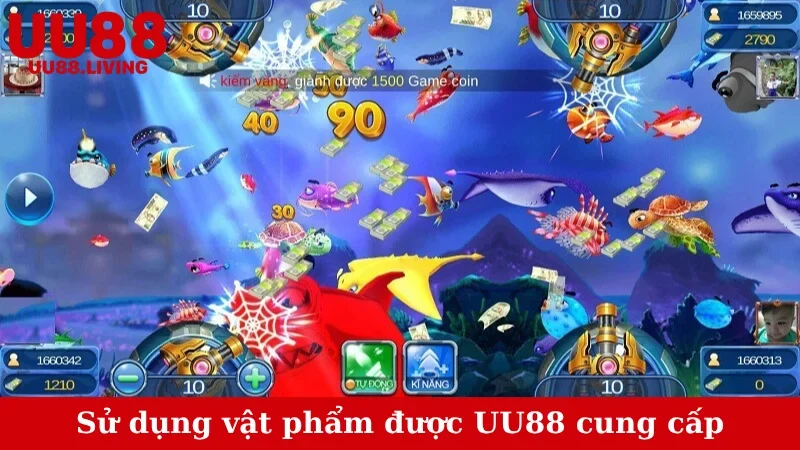 Sử dụng vật phẩm được UU88 cung cấp
