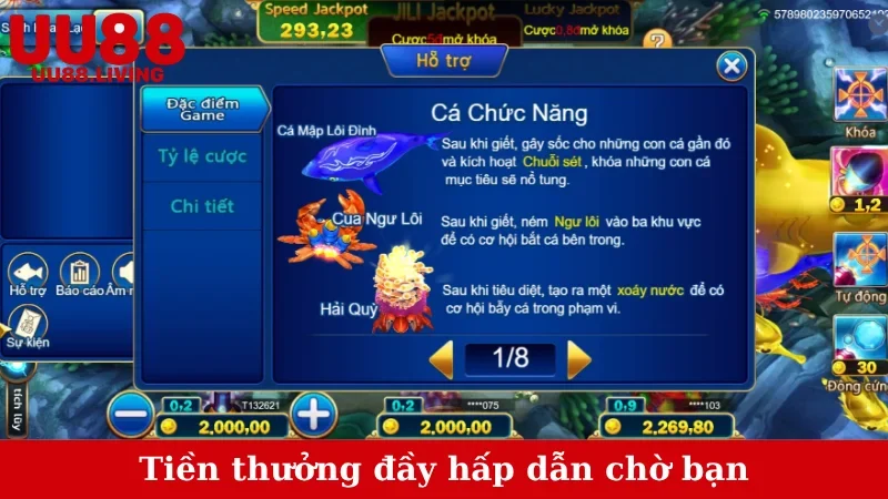 Tiền thưởng đầy hấp dẫn chờ bạn