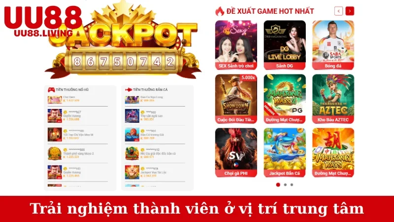 Trải nghiệm thành viên ở vị trí trung tâm