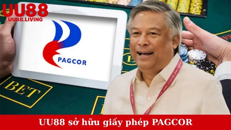 UU88 sở hữu giấy phép PAGCOR